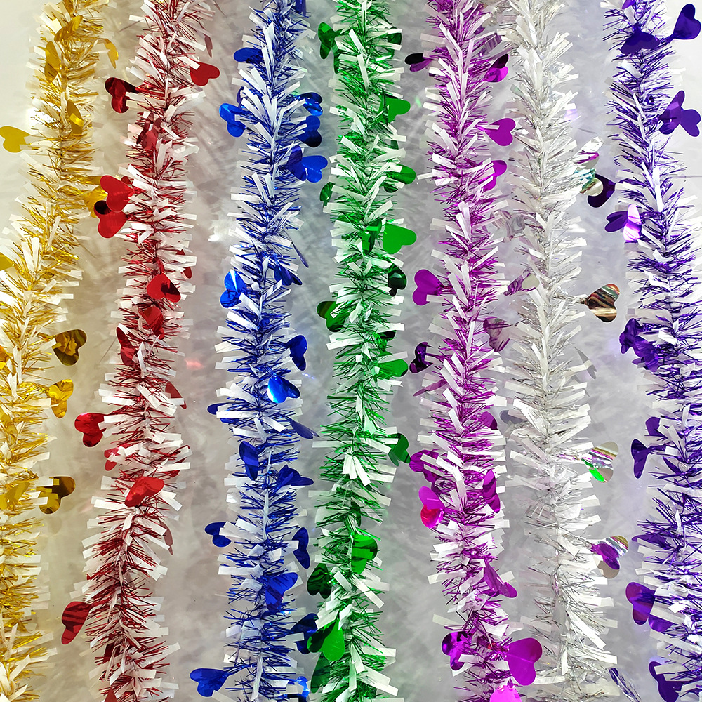 Copo de nieve de Navidad personalizado, decoración de la escena de la fiesta, tira de color de Navidad, cinta de seda de burbujas de 3cm