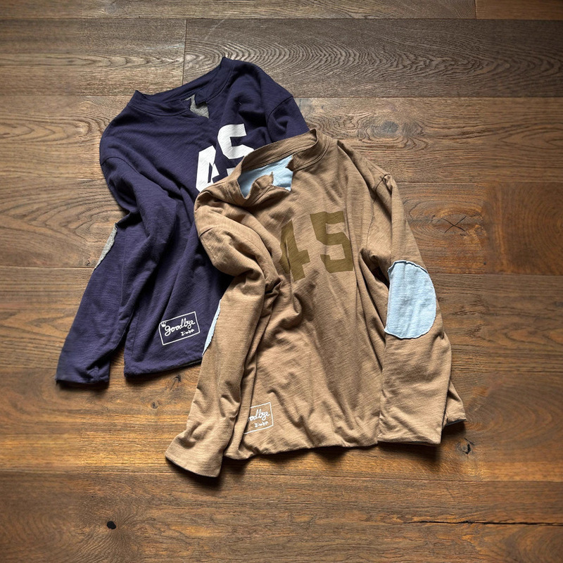 High-Quality 25 Autumn New Model R Color-Blocked Double-Sided Sweatshirt with Elbow Patches, Double-Layer Bamboo Cotton V-Neck Long-Sleeve Women's Top