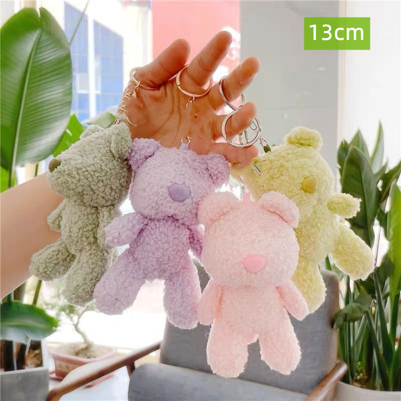 Muñeco de Peluche Colgante 4 Pulgadas de Fibra de Poliéster para Máquina de Peluches y Llavero