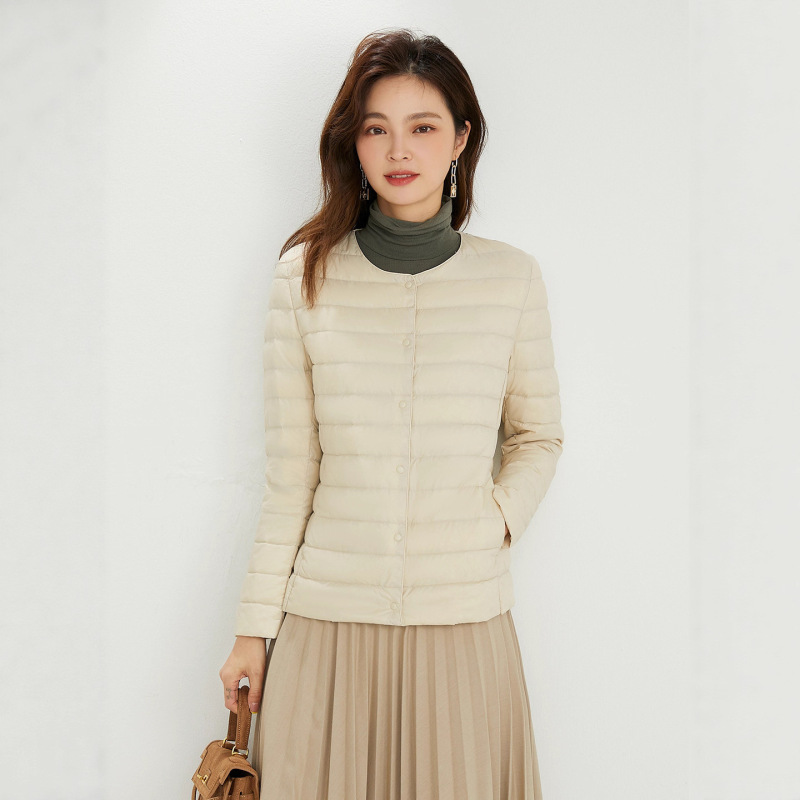 Down Jacket Women's Lightweight 2025 New Autumn and Winter Short Warm down Liner Women's Round Neck Ultra-Light Jacket Down Jacket Women's Lightweight 2025 New Autumn and Winter Short Warm down Liner Women's Round Neck Ultra-Light Jacket