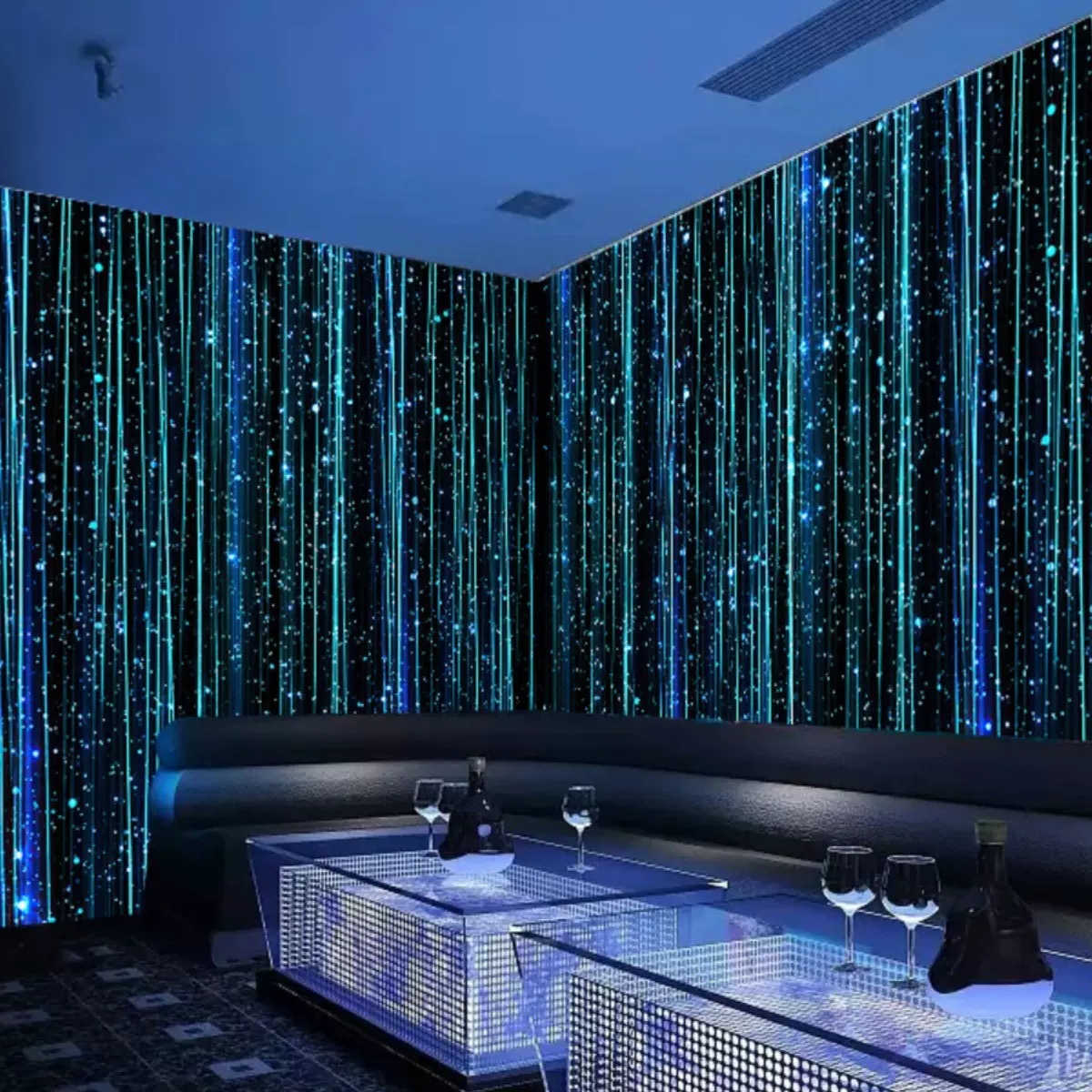 星光璀璨KTV包厢背景墙纸8D立体酒吧电竞酒店墙布壁画