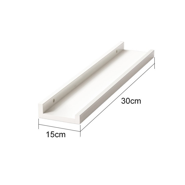 Estante de exhibición de caja ciega Estante de almacenamiento para pared de madera maciza en la pared Estante de almacenamiento de tablero de una sola palabra