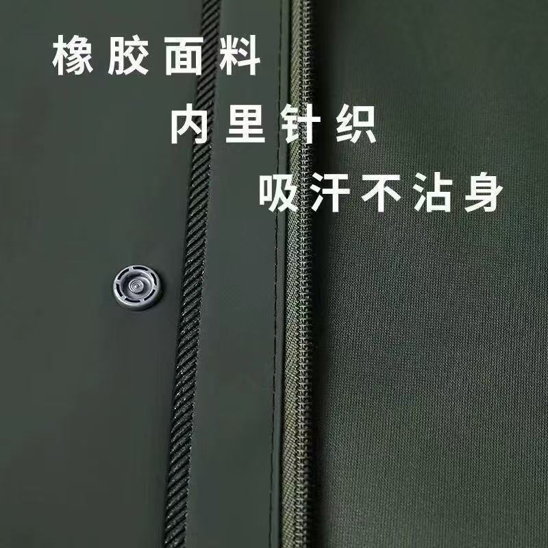 批发成人针织布雨衣雨裤套装  加厚透气执勤反光分体式加厚防暴雨