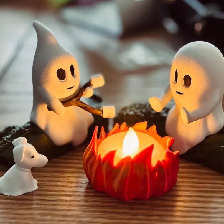 ゴースト キャンプファイヤー ギャザリング ゴースト キャンプファイヤー パーティー 樹脂オーナメント ハロウィン デコレーション|undefined