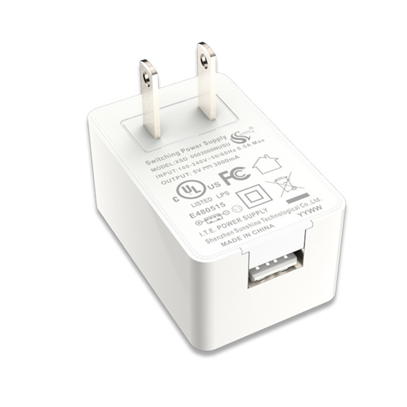 5v3a 電源アダプタ中国と米国の標準 5v2a 充電ヘッド U/L 認証 USB 壁取り付けランプ監視充電器付き|undefined