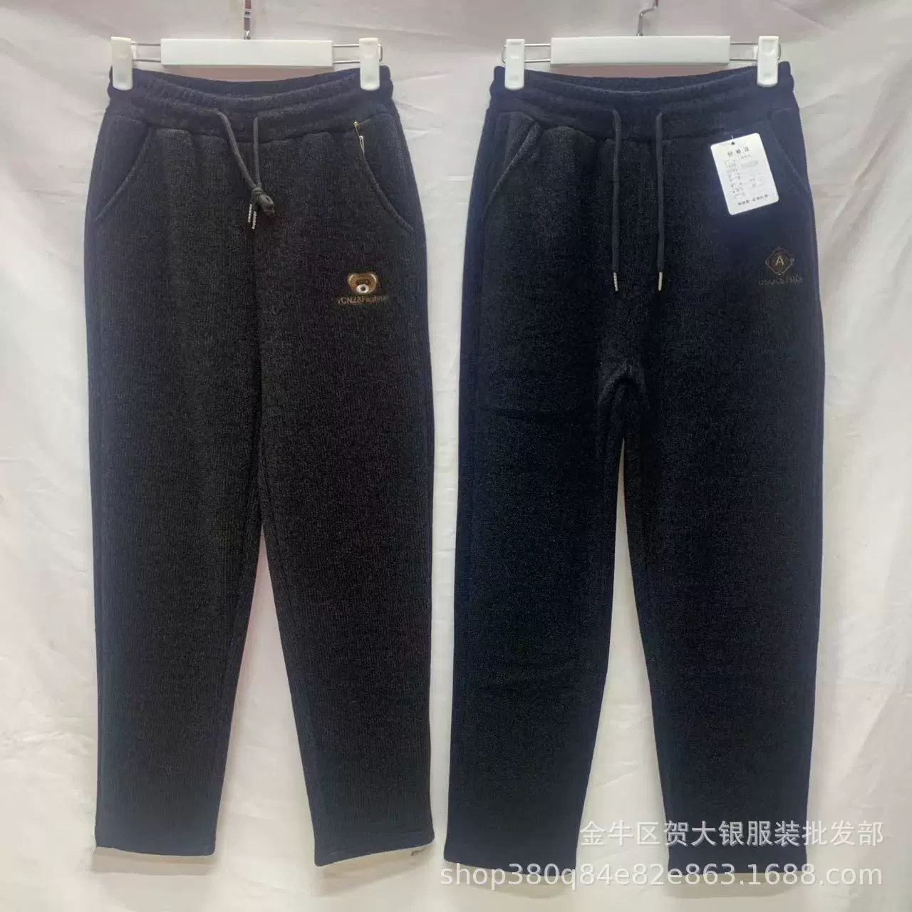 2025: весна, осень и зима. Золотые бархатные брюки из норки. Женские повседневные брюки с высокой талией. Женская одежда. Свободные бархатные утолщенные брюки с маленькими штанинами.