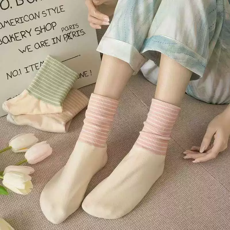 Summer knee socks, plus size, mid-length, for beloved