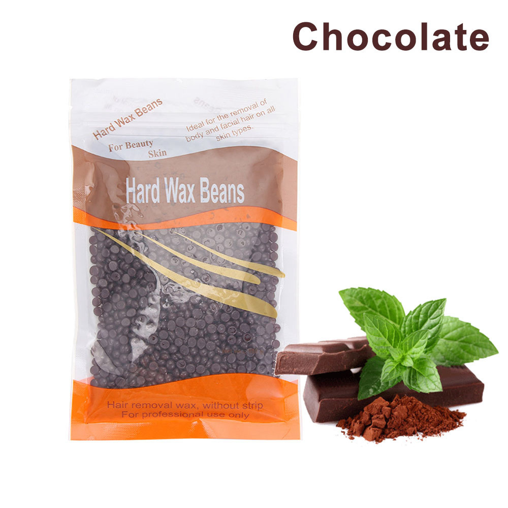 Cera de frijol cera de depilación cera de frijol cera dura nariz pelo cera de abejas sin papel cera sólida terapia frijol 100g cera dura transfronteriza frijol