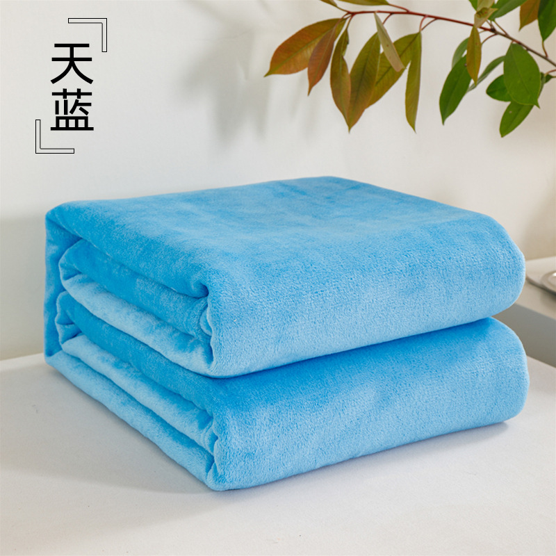 Manta de Franela de Color Sólido, Manta para Regalo de Empresa, Manta en Caja de Regalo, Beneficios para Empleados, Regalos para Celebración de Apertura de Tienda