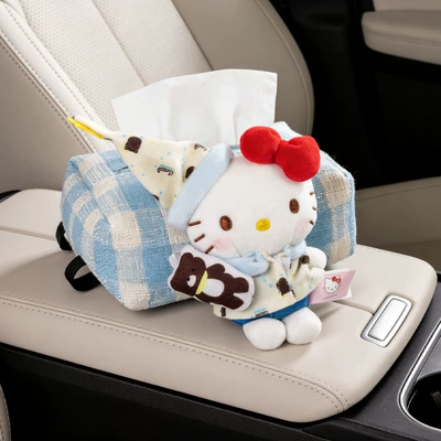 Cartoon Cute Car Girl, Seat belt shoulder pad - special-for-armrest-box-hello-kitty-tissue-box