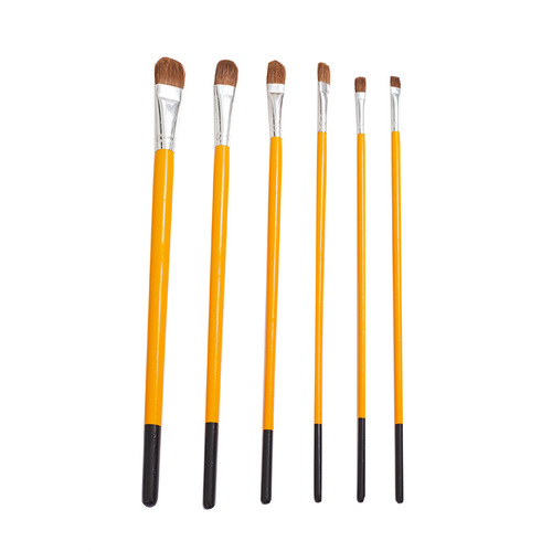 Art Student Wolf Hair Oil Painting Brush Watercolor Acrylic Watercolor Paint Round Head Painting Brush Set Brush Factory Wholesale 