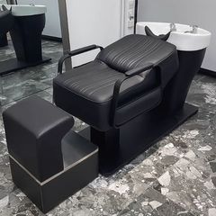 工厂直销网红半躺理发店时尚洗头床简约高档发廊美发店陶瓷冲水床