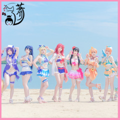 ラブライブ水着フルーツ海絵花凛姫ヒニ鸟コスプレ女打歌着