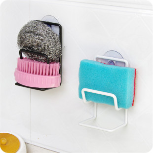 Double Layer Sponge Rack Metal Strong Sucker Sink Drain Rack-阿里巴巴