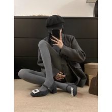 2025秋冬季新款小众设计感舒适单鞋女网红爆款方头百搭配裙子单鞋