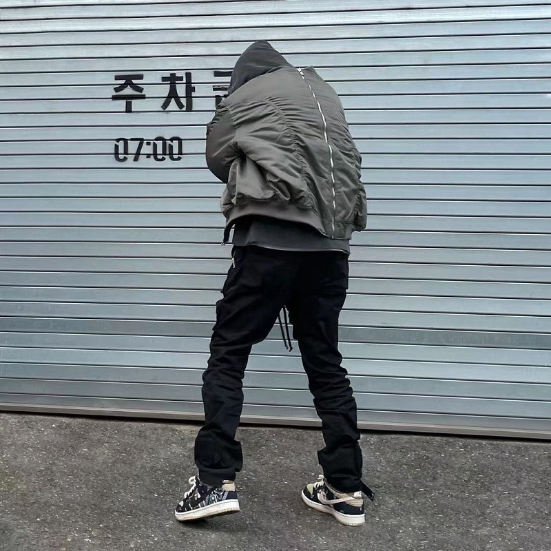 GRAILZ chaqueta de vuelo de invierno uniforme de béisbol abrigo de algodón acolchado diseño sentido estilo americano cálido chaqueta de los hombres y las mujeres