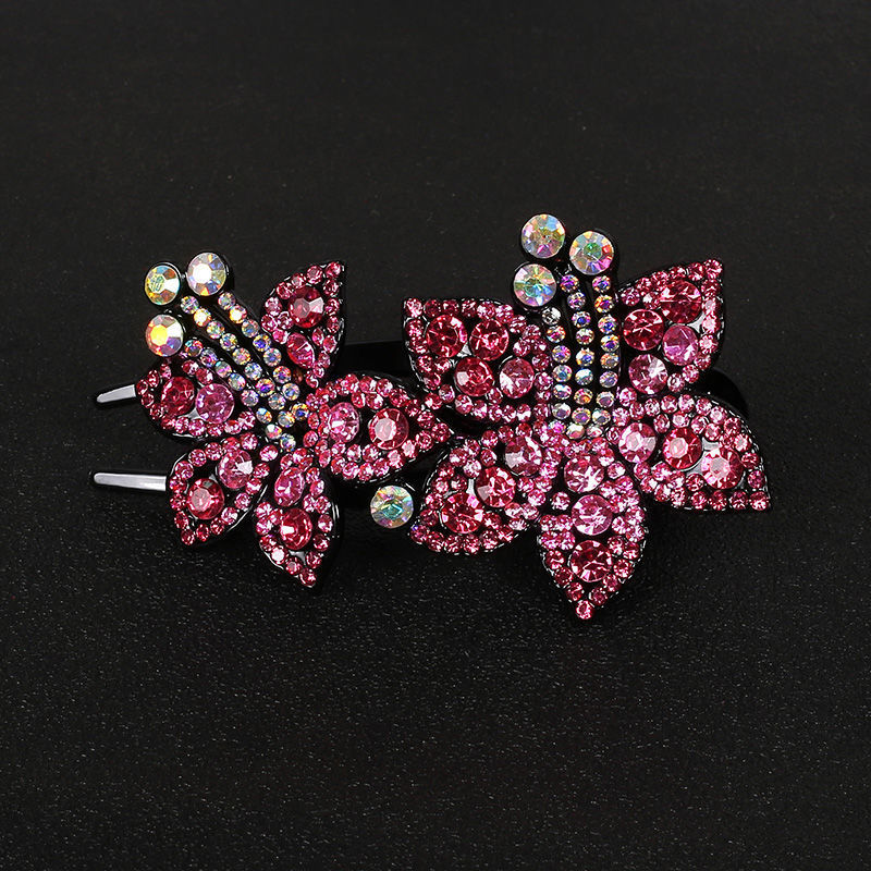 Corea del Sur clip de agarre grande Red roja horquilla hembra Cabeza trasera clip de pico de pato de alta gama gran nuevo clip de horquilla de pelo fijo