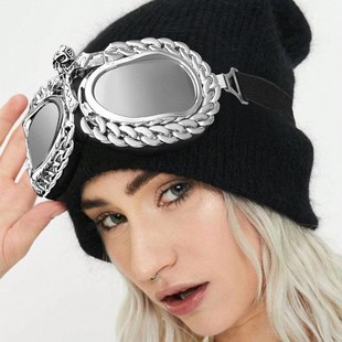 Sports sunglasses, windproof sand goggles, retro metal cross fashion goggles, ski glasses, men's high-end glasses