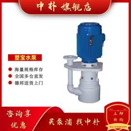 台湾塑宝SWP-50SK/63SK/75SK-7.5/10可空转直立槽内式耐酸碱泵