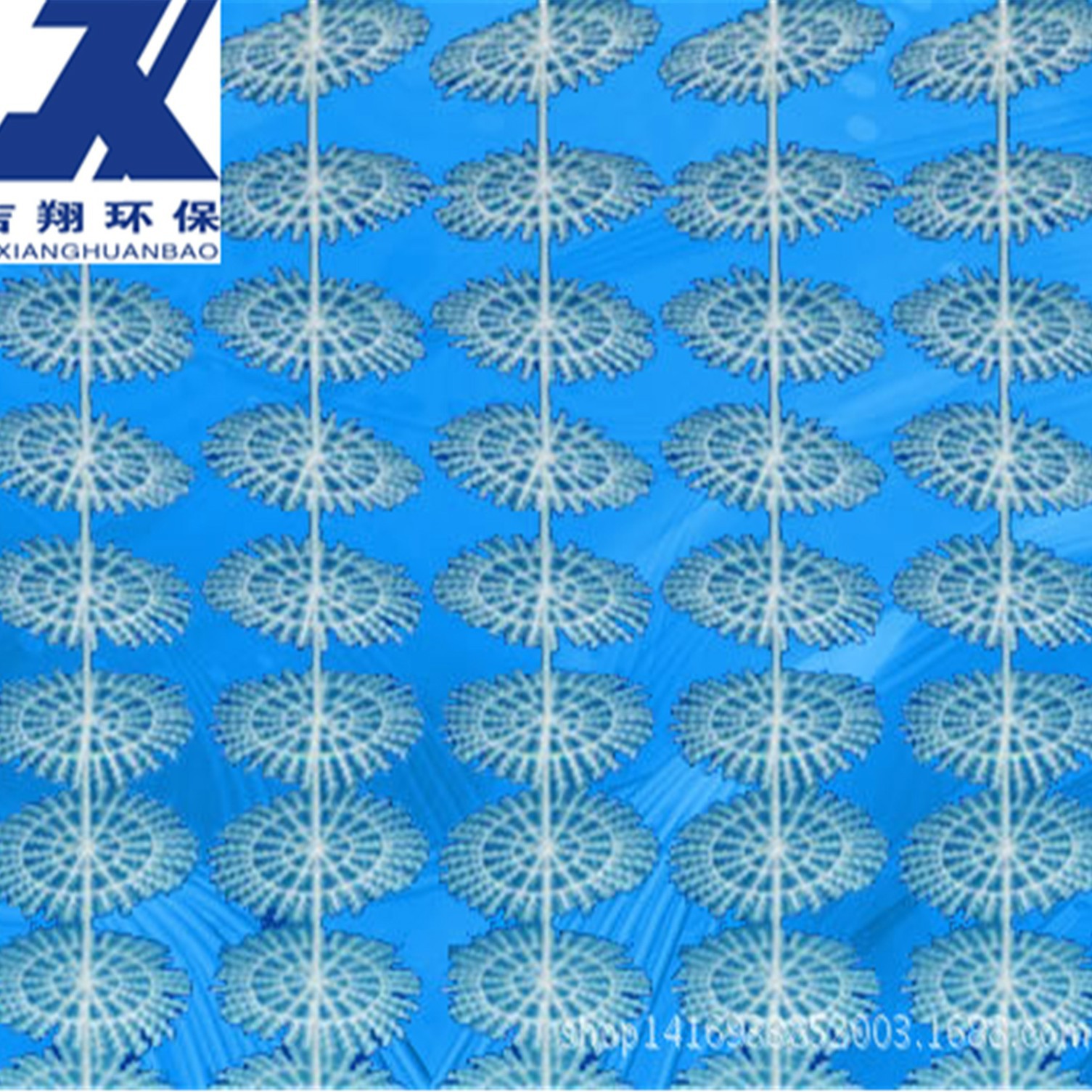 厂家 Ф150 半软性填料 污水处理专用填料 塑料雪花片耐腐蚀