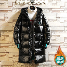 中长款棉衣外套男冬季加厚连帽情侣棉服棉袄子白墙挂拍2MK189-P90