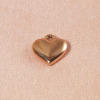 Solid pendant stainless steel heart-shaped, accessory, polishing cloth, simple and elegant design