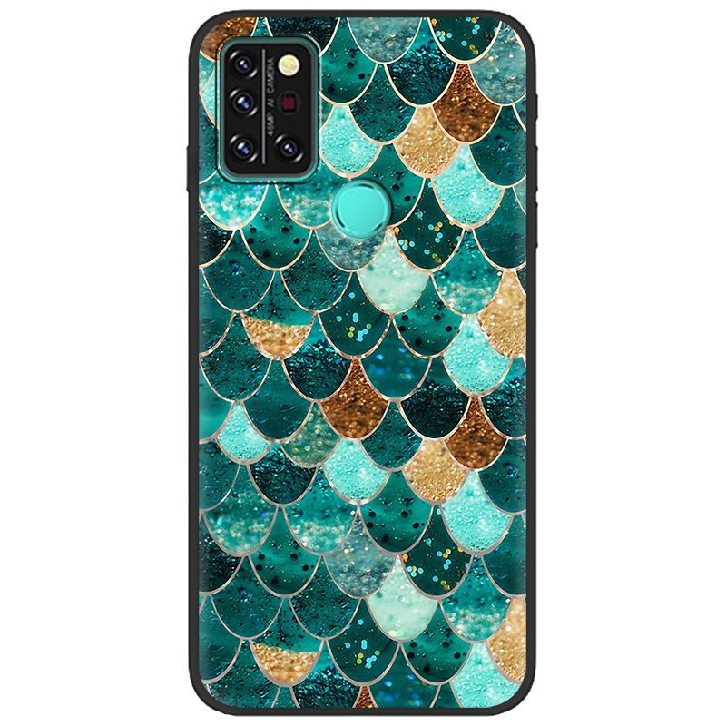 Black shell green round scales