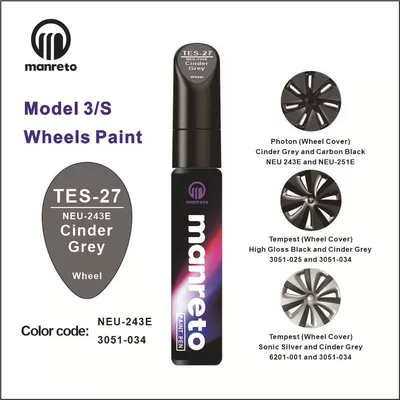 Avtomobil boya qələmləri – Pen Scratch Repair Artifact - tes-27-cinder-grey