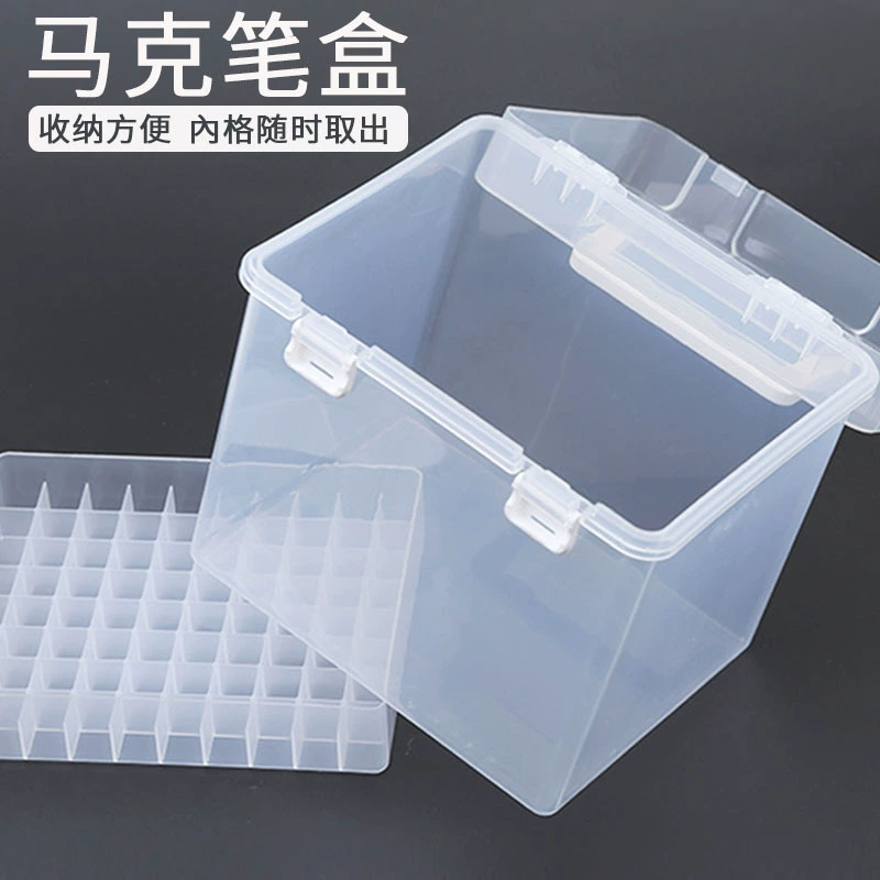 Ящик для хранения маркеров пластиковый ящик с основой для рисования костюм для хранения прозрачный ящик портативный ящик для ручек оптом