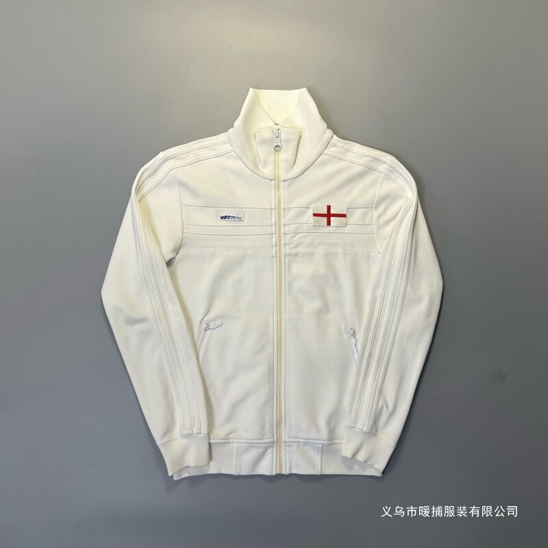 【High Quality】Cui Yu Independent Vintage Ad Embroidered 1982 England Training Uniform Cleanfit Jacket 【High Quality】Cui Yu Independent Vintage Ad Embroidered 1982 England Training Uniform Cleanfit Jacket