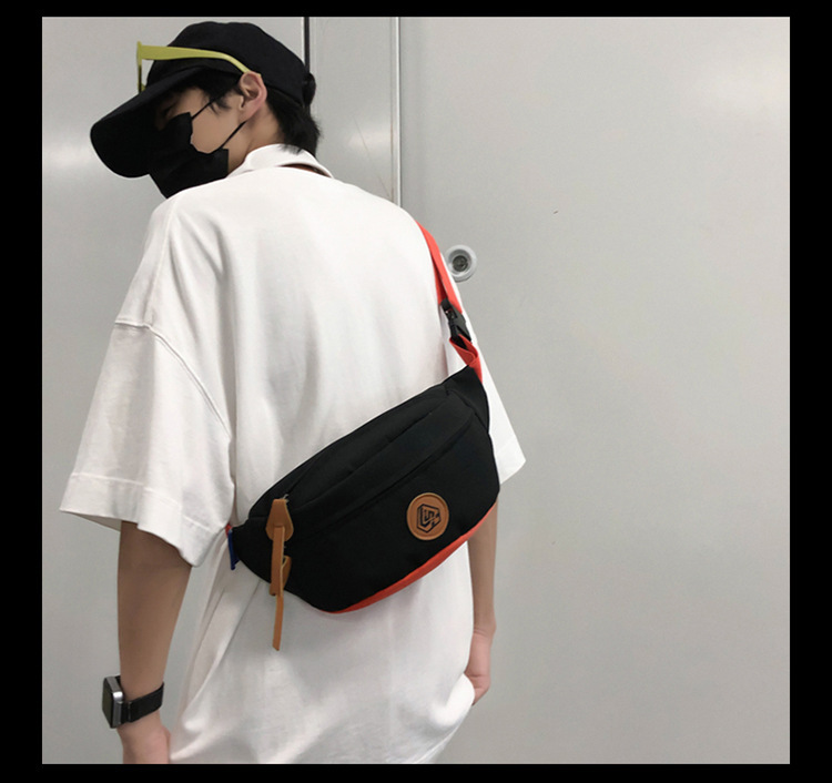 Simple and sporty trendy brand chest bags for both men and women, student waist bags, large-capacity niche single-shoulder bags, crossbody bags for women undefined