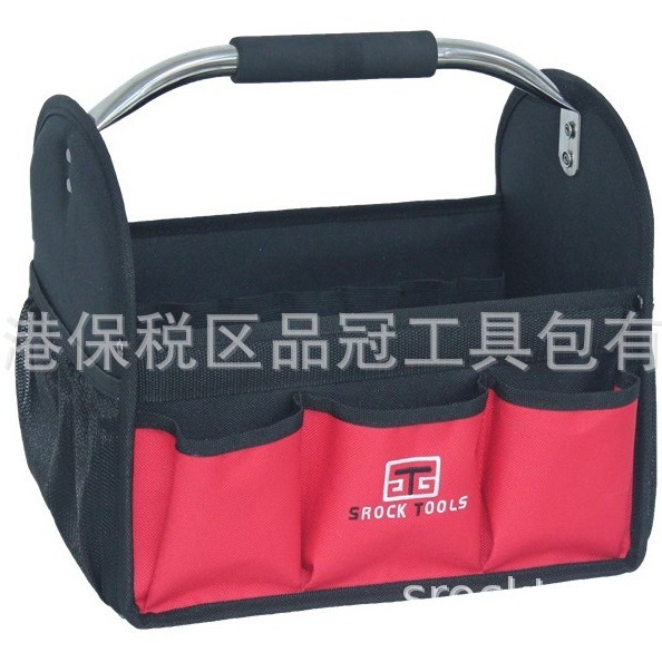 亚马逊专供牛津布钢管工具包大开口洗车维修汽车美容抛光工具拎包