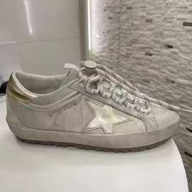 欧货女鞋2025新款真皮牛皮厚底增高脏脏做旧板鞋运动鞋