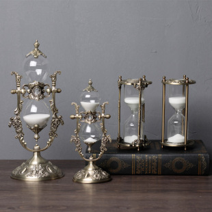 European-style creative hourglass living room decoration home office decoration zinc alloy high-end time timer