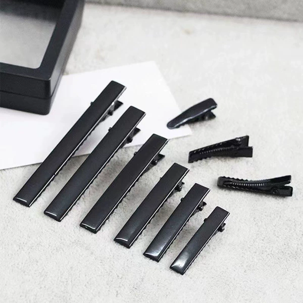 Bottom clip - 2cm straight clip black