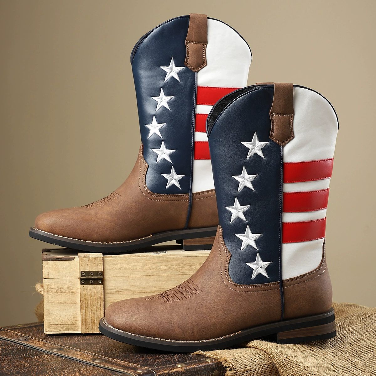 Трансграничные новые повседневные мужские кожаные сапоги Amazon AliExpress Горячие европейские и американские модные тренды Martin сапоги