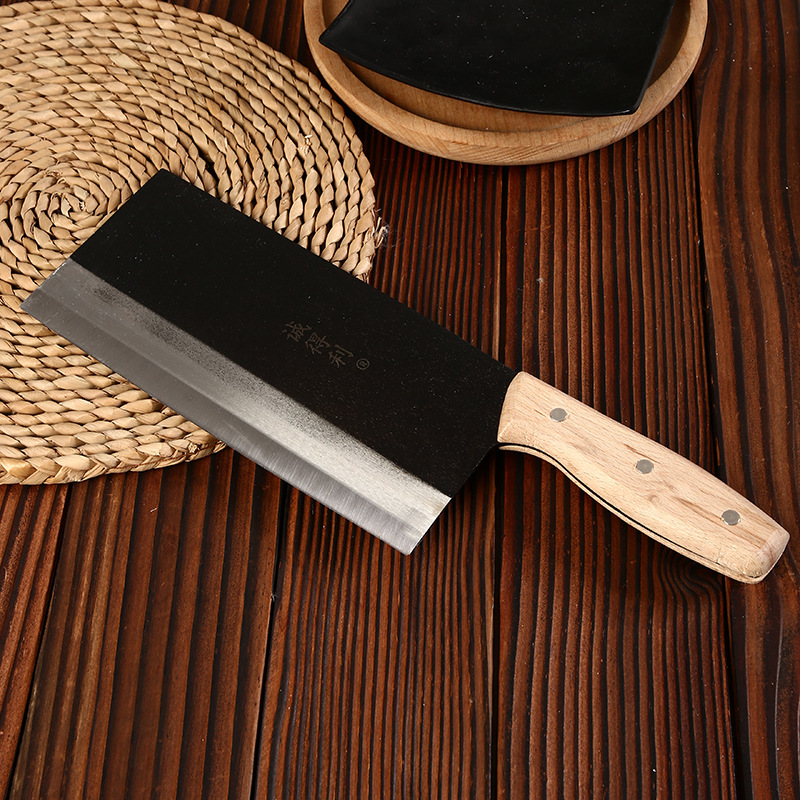 老式鐵刀家用切菜刀切肉刀耐鍛打 開刃鋒利錳鋼免磨廠家供應