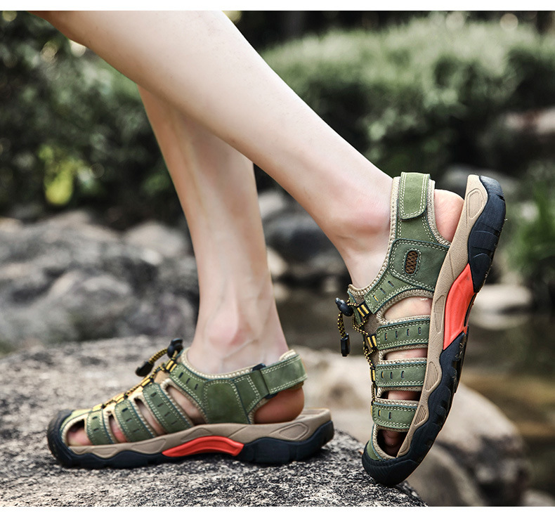 Heren sandalen met dichte neus voor strand en buitenactiviteit_voghion.com