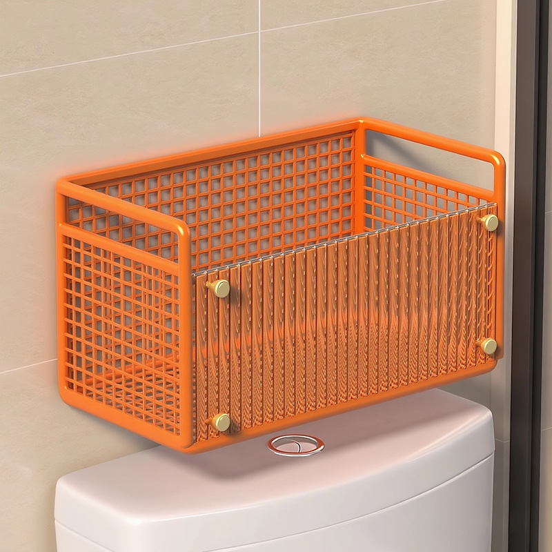 Storage Rack Above the Toilet, Toilet Wall-Mounted Paper Towels, Wet Wipes, Punch-Free Storage and Organization Artifact, Paper Box Next to the Washbasin