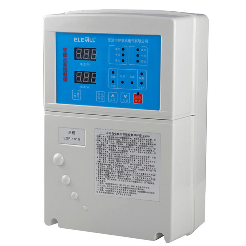 伊莱科ESF-1810C水泵控制器10KW三相智能液位控制器带断路器款