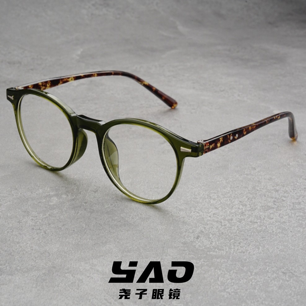 韓国版超軽量サングラス丸枠紫外線防止サングラスレトロなファッション個性日韓系丸枠近視メガネ