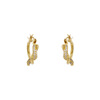 Retro brand sophisticated earrings, Korean style, micro incrustation