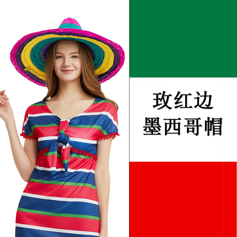 Розовая красная шляпа Мексика