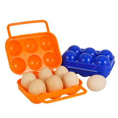 Outdoor Camping Egg Packaging Box Shockproof Protection Storage Box for Eggs, Anti-Fall Portable Plastic Egg Tray