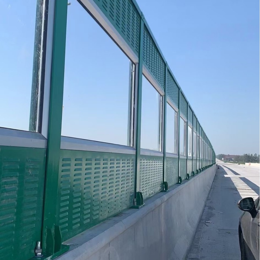 公路声屏障冷却塔空调机组隔音板墙工地厂房障发电机器降噪隔音屏