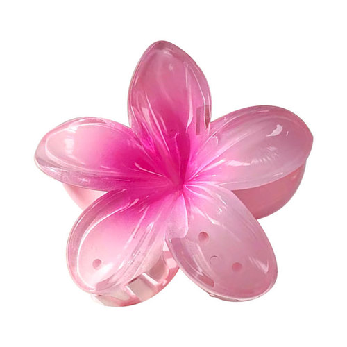 European and American cross-border simulation three-dimensional plumeria hairpin hair accessories flower gripper elegant ladies shark clip wholesale