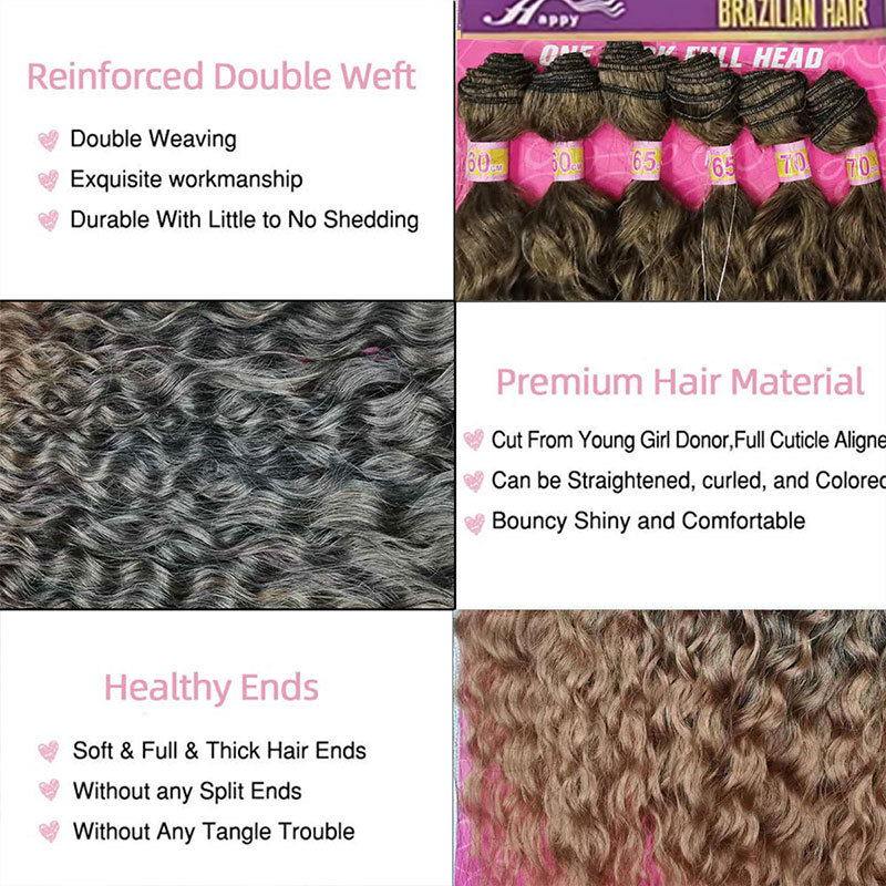 Moda cabello transfronterizo fibra química rizado cabello cortina wendyhairwater cury pelucas de cabello curvy