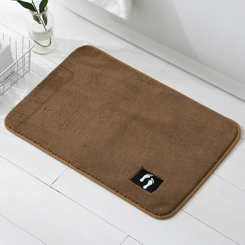 2022 Household Strong Water Absorbent Bathroom Carpet Floor Mat Coral Plush Straight Plush Living Room Bedroom Foot Mat_voghion.com