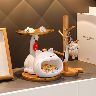 Cat Key Storage Ornaments, Entrance Hall, Bedroom Home Desktop Decorations, Housewarming Gifts