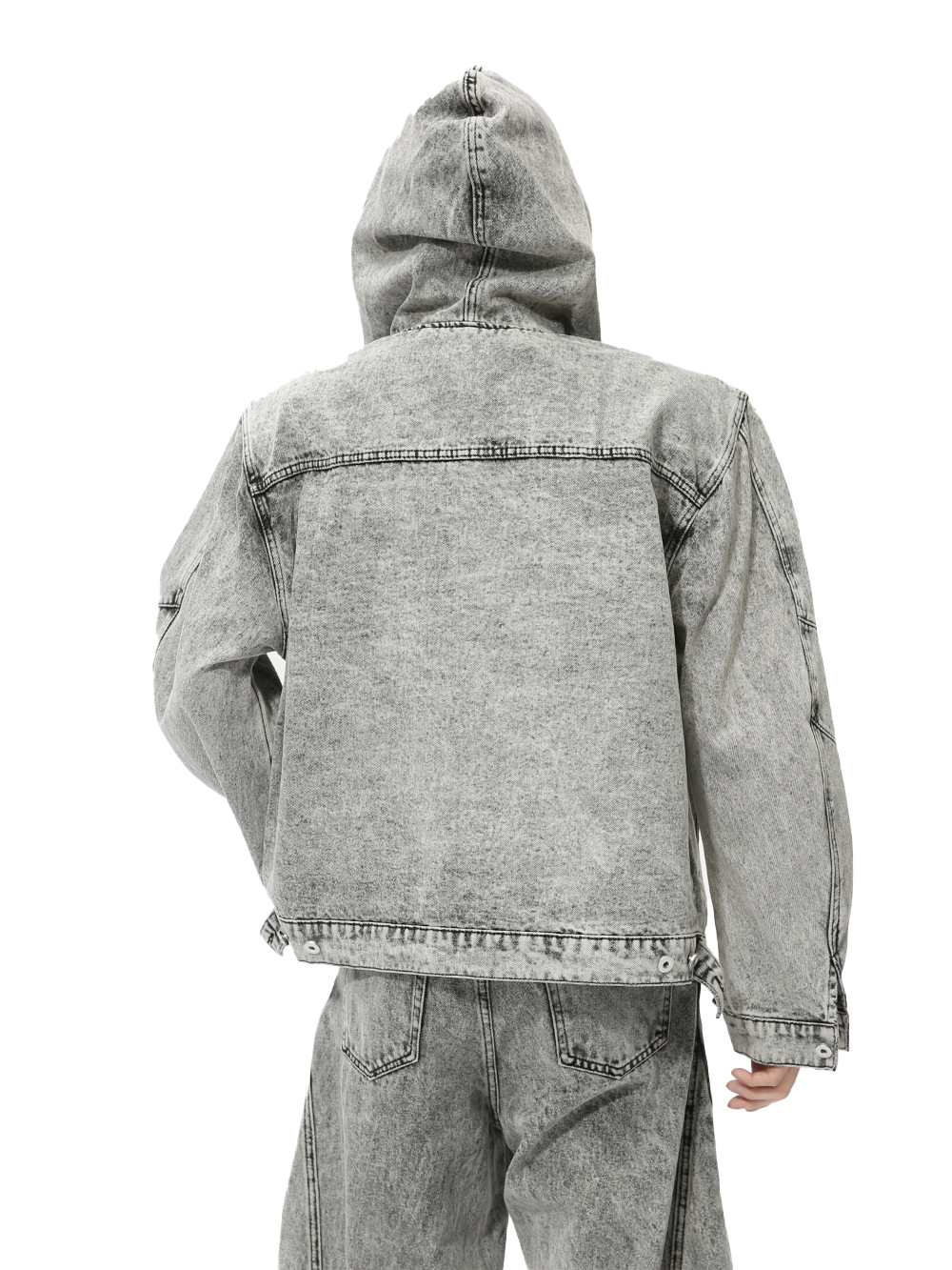 MTLCLOTHES Hombres| Otoño estilo americano vintage chaqueta con capuzas machetes pantalones de piernas largas jeans